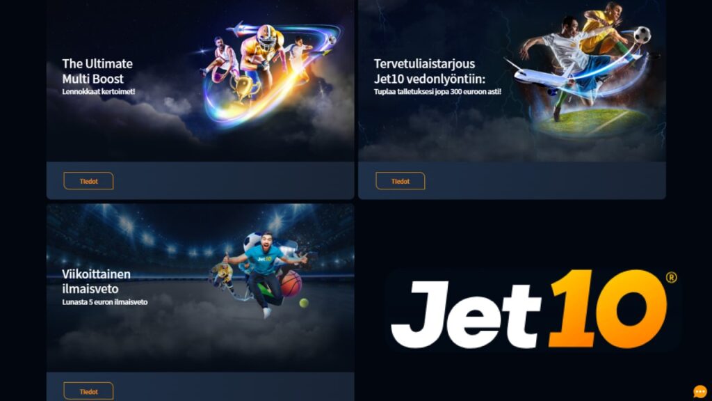 Jet10 vedonlyönti bonus